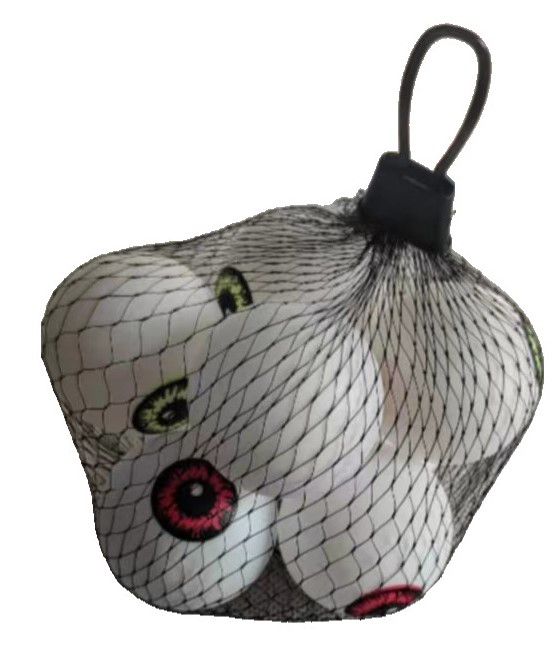 Faux Eyeballs In Mesh Bag - Set of 8