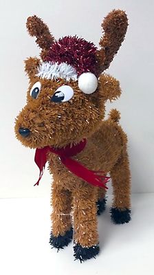 3D Tinsel Reindeer 14&quot;