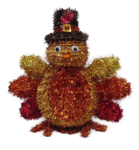 Tinsel Turkey 3D 12&quot;