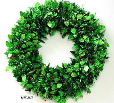 Holly Garland Wreath 17&quot;      Top Item &amp; Oldest In their Line