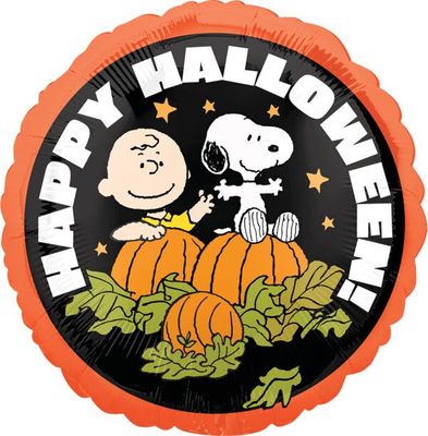 Peanuts Great Pumpkin- 17&quot; Helium Filled Foil Shaped Balloon, Ribbon