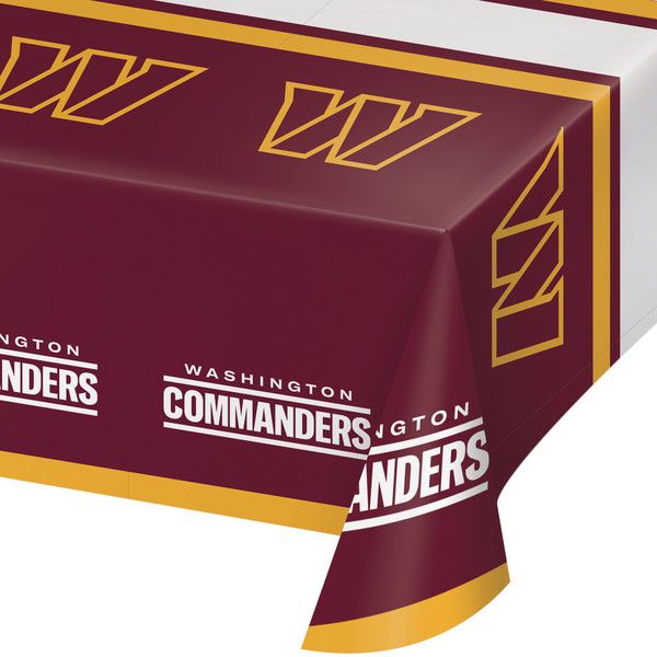Washington Commanders - Plastic Tablecover 54&quot;x102&quot;