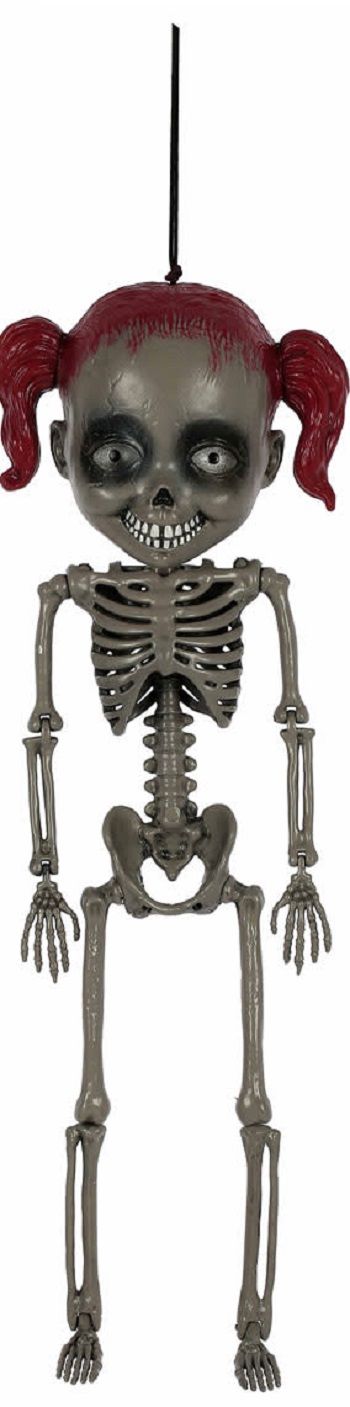 Creepy Doll Girl Skeleton Asst 18&quot;