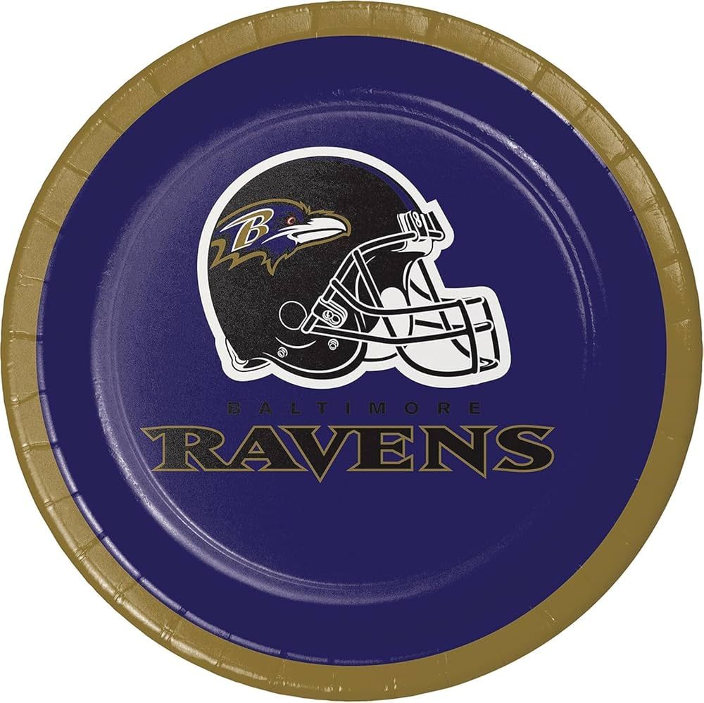 Baltimore Ravens - 7&quot; Plates 8 Ct