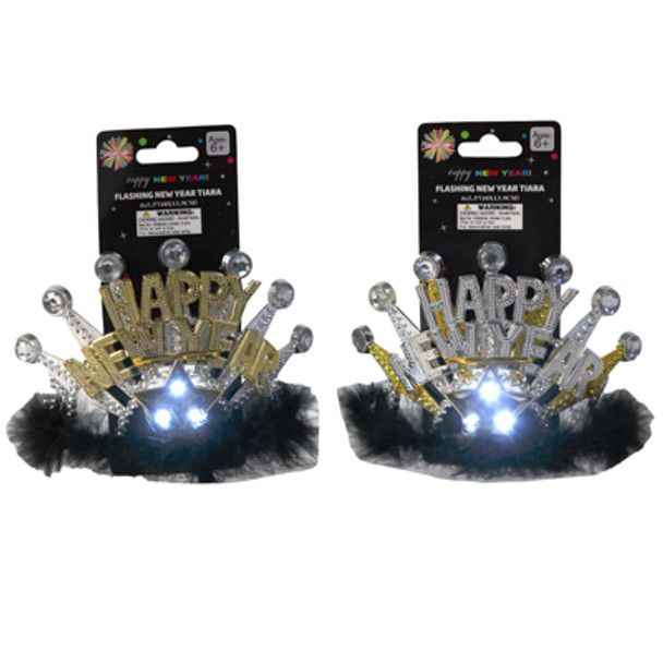 Light-Up New Year Tiara Assorted