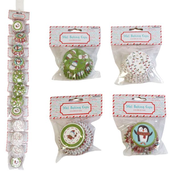 Christmas Baking Cups 50ct