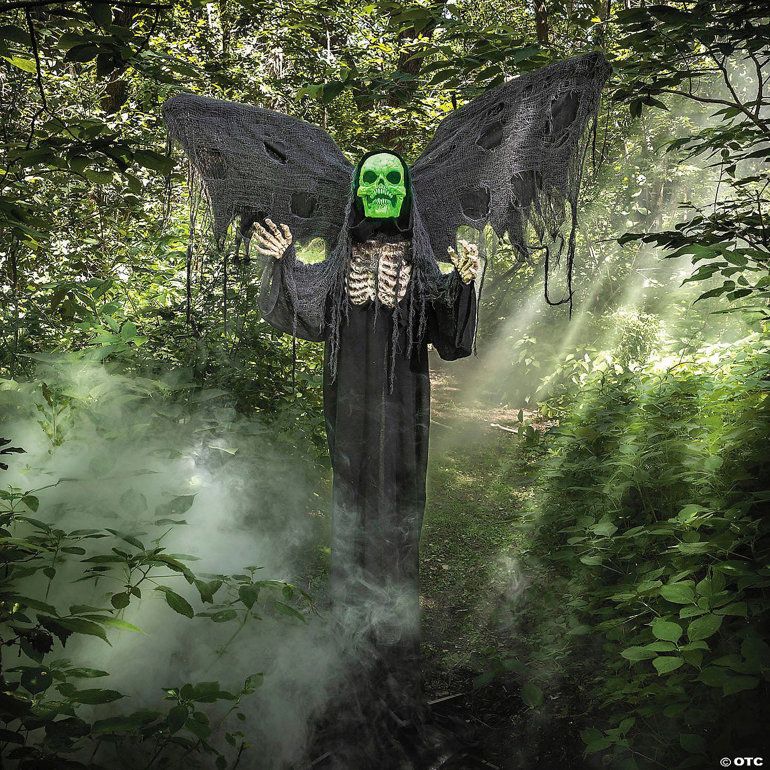 Skeleton Reaper 5&#39; 6&quot; Animated Wings Halloween Decoration