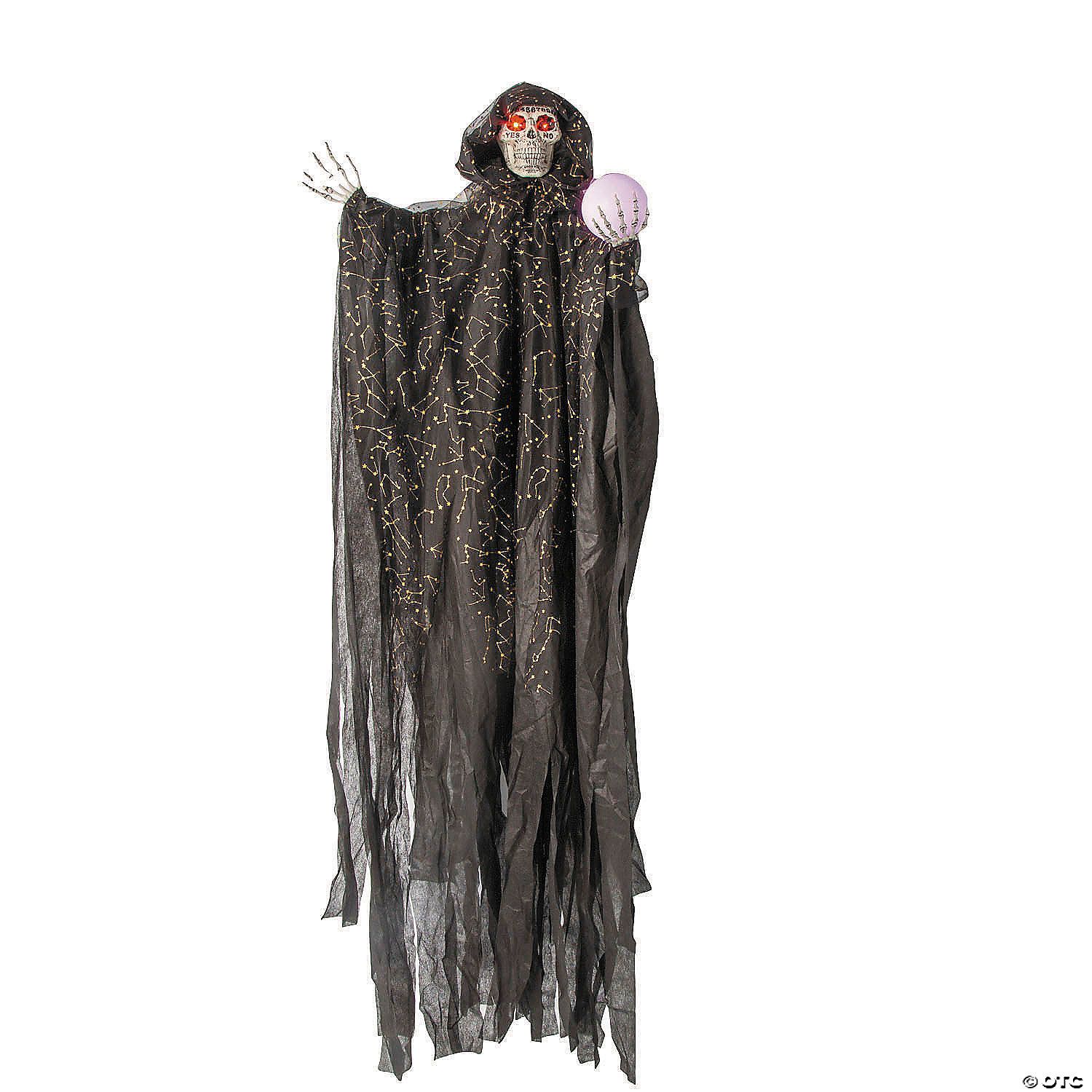 Skeleton Witch 6 Ft. Hanging Light-Up Constellations Halloween Decoration