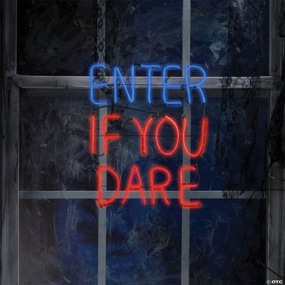 Enter If You Dare Led Neon Sign 16" x 20"