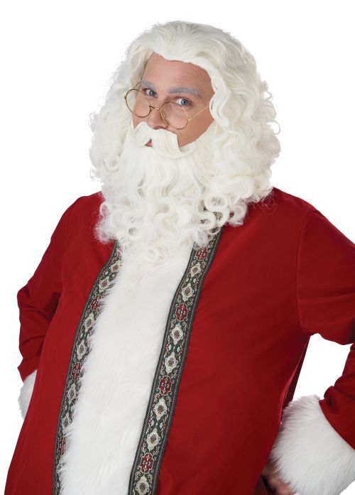 Santa  &amp; Beard Set Includes Moustache