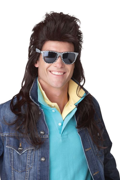 80&#39;S Rock Mullet  - Brown