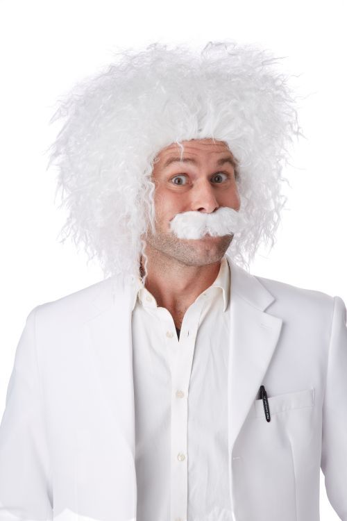 E=Mc2  &amp; Moustache - White