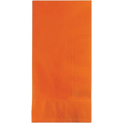 Dinner Napkins 2 Ply Sunkissed Orange 50 Ct