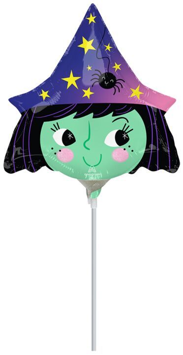 Halloween Witch - 14&quot; Air Filled Mylar