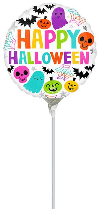 Colorful and Creepy Halloween - 9&quot; Air Filled Mylar