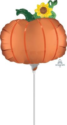 Satin Pumpkin - 14&quot; Air Filled Foil