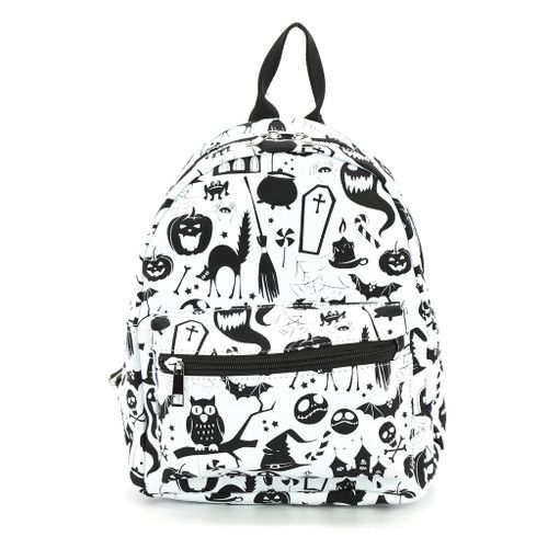 Black and White Halloween - Mini Backpack