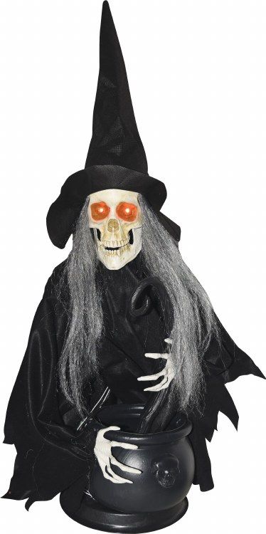 31.5&quot; Tabletop - Animated Witch w/Cauldron