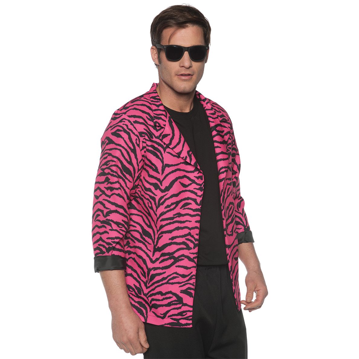80'S Zebra Blazer - Pink, Attribute: Mens, Size: One Size