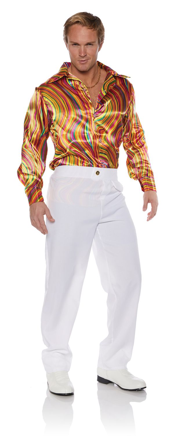 Disco Shirt - Swirls Multi-Color, Attribute: Mens, Size: One Size
