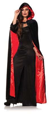 Black Velvet hooded Cape -