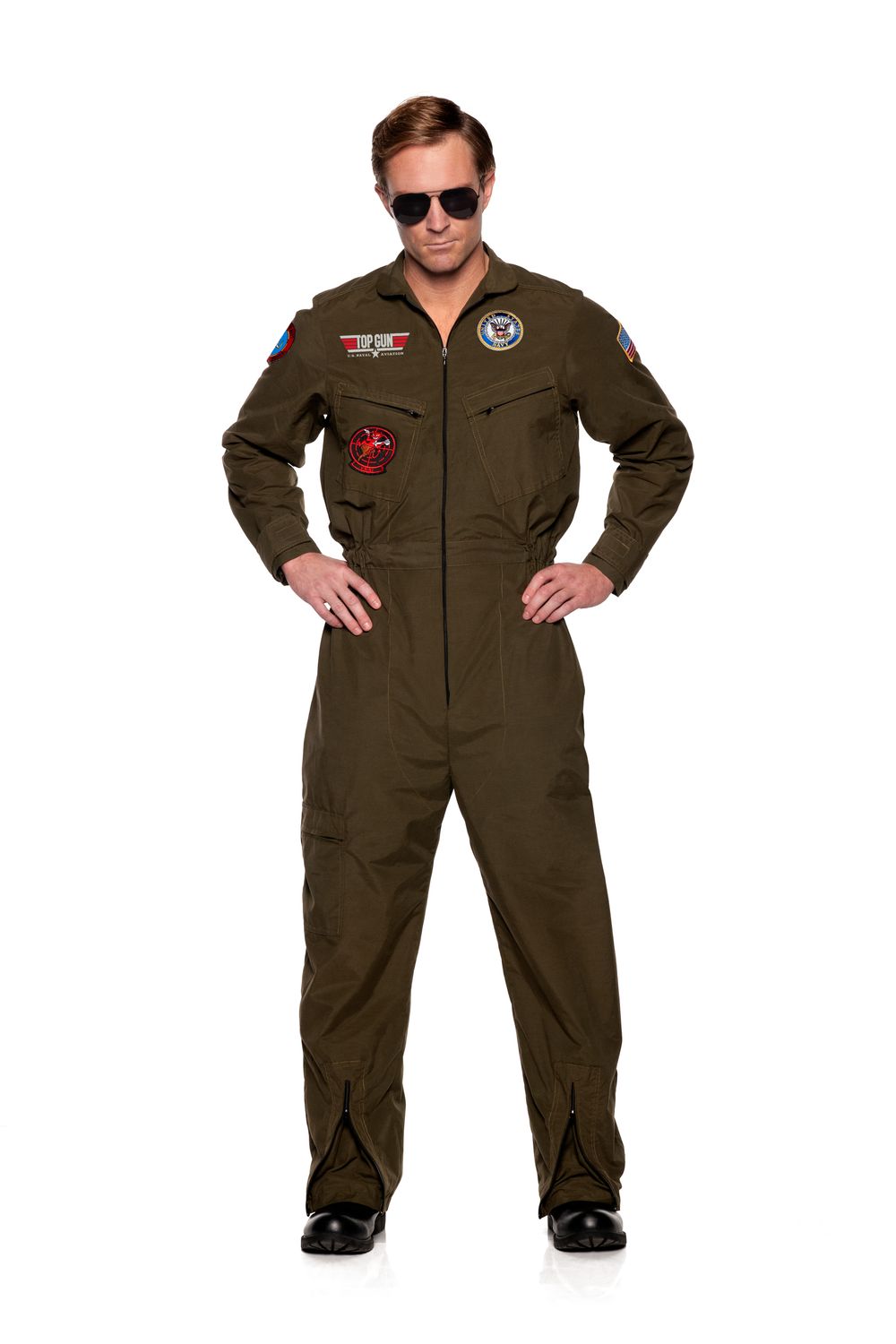 US Navy™ TOPGUN Men&#39;s Pilot Jumpsuit, Attribute: Mens, Size: One Size