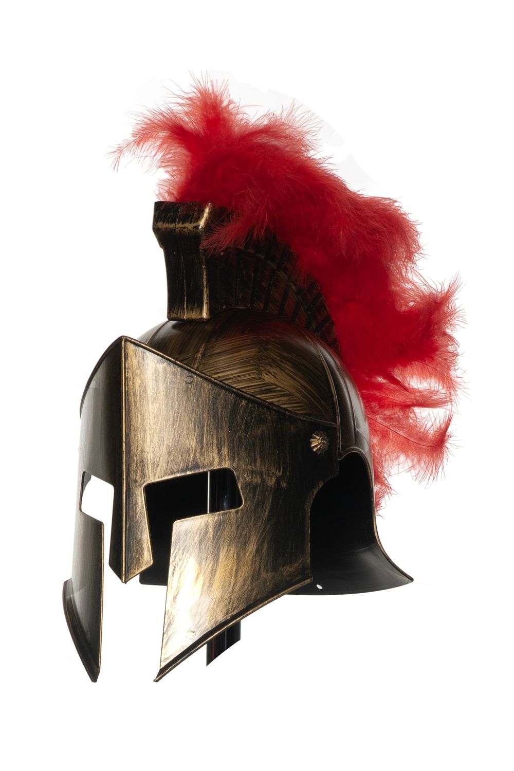 Roman Gladiator W/ Feathers- Bronze