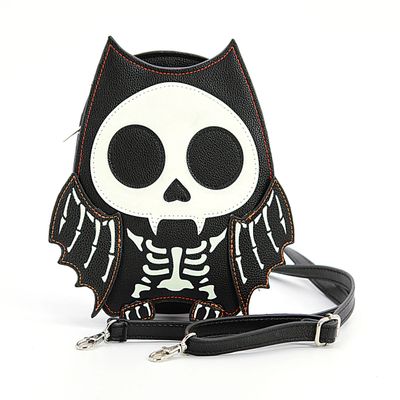 Glow Sugar Skull Bat - Cross Body Bag