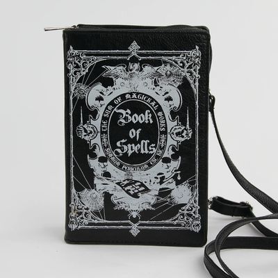 Glow Book Of Spells - Book Clutch Bag