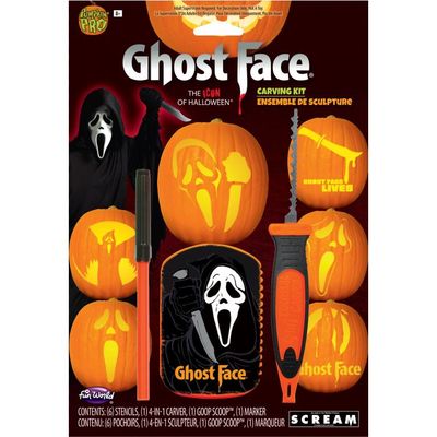 Ghost Face Scream - Pumpkin Carving Kit