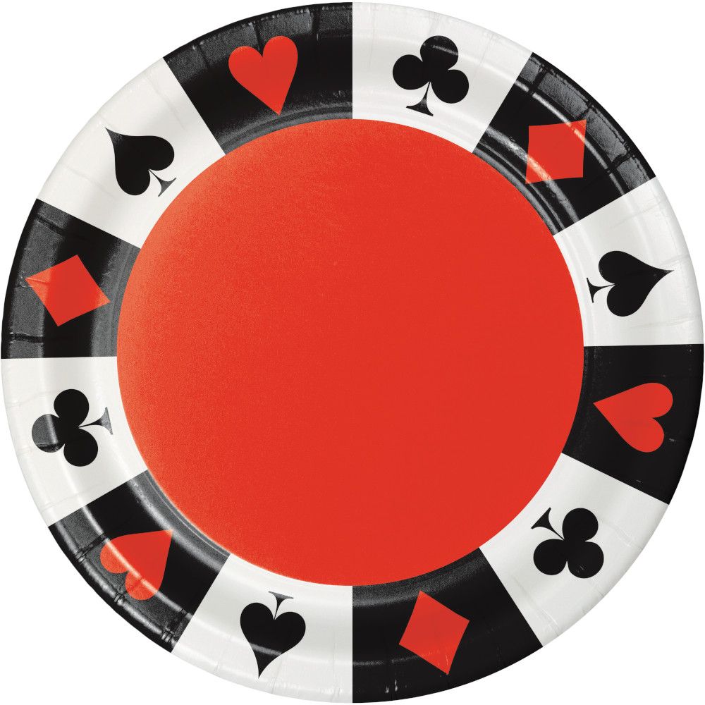 Card Night - 9&quot; Plates 8ct