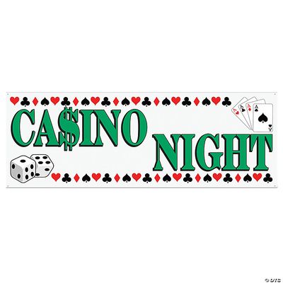 Casino Night Sign Banner