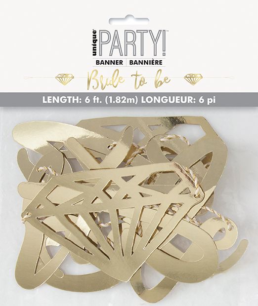 Bride To Be - Gold Banner