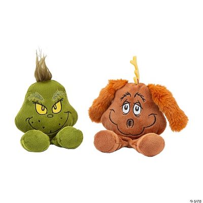 Dr. Seuss Grinch &amp; Max Stuffed Walking Finger Puppets