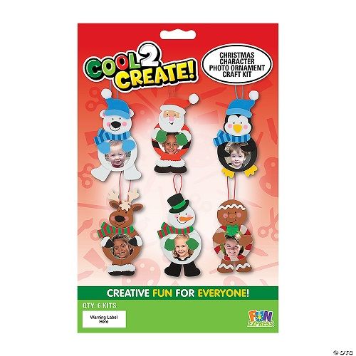 Cool2Create Christmas Characters Picture Frame Ornament Craft Kit