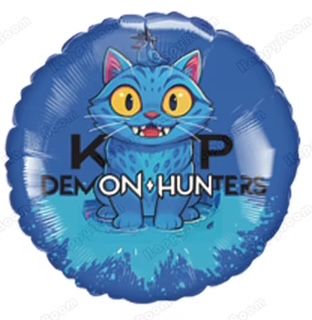 Derpy/Sussie KPop Demon Hunters - 18&quot; Helium Filled Foil Balloon, Ribbon