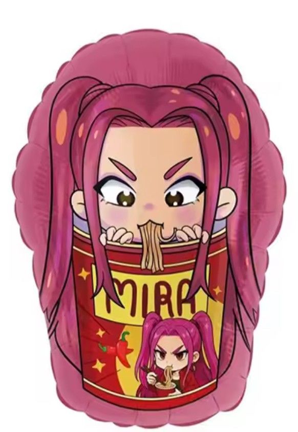 Mira KPop Demon Hunters - 36&quot; Helium Filled Foil Balloon, Ribbon