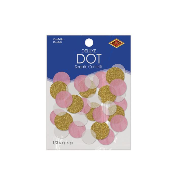 Deluxe Dot Confetti - Sparkle Pink