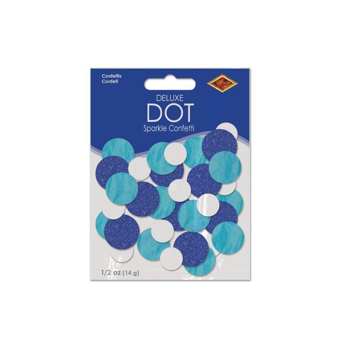 Deluxe Dot Confetti - Sparkle Blue