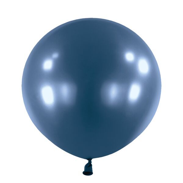 Metallic Navy Flag Blue  24" Latex - 4 Ct Bag