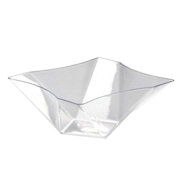 Twisted Square Bowl -, Color: Clear, Size: 161oz