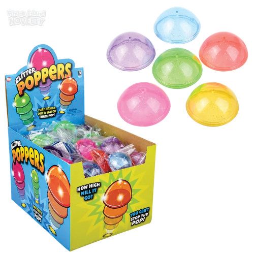 Large Glitter Poppers 2.25&quot; - 100 Ct Box