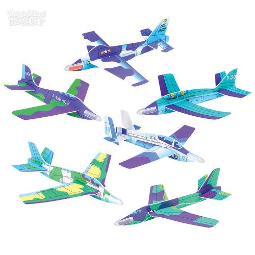 Jet Fighter Glider 8&quot; - 12 Ct Box