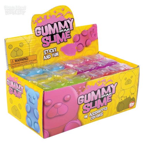 Yummy Bear Slime 3.25&quot; - 12 Ct Box