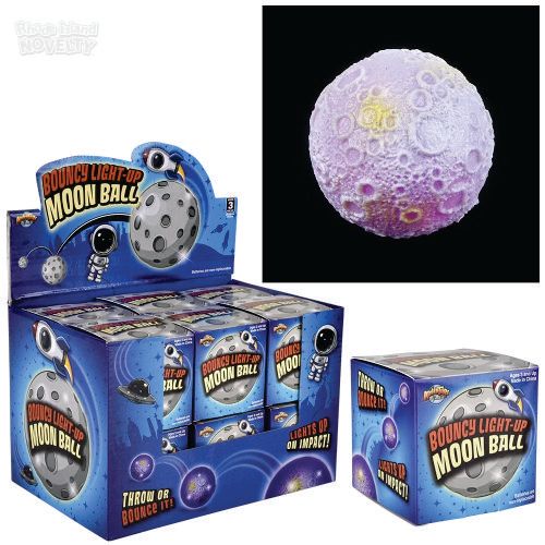 Light-Up Moon Bounce Ball 2.75&quot; - 12 Ct Box