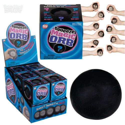 Squeeze Magic Answering Orb 2.75&quot; - 12Ct Box