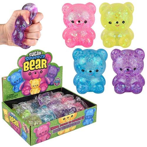 Squeezy Sugar Bears 3" - 12 Ct Box