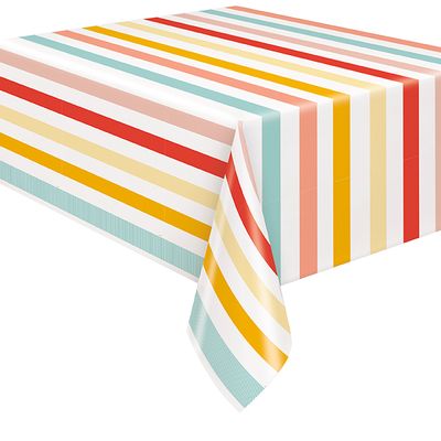 Poolside Summer - Plastic Table Cover  54  x 84""