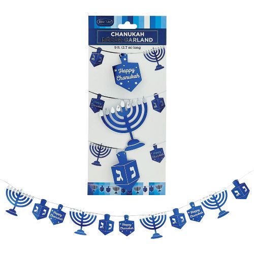 Chanukah Blue/Silver Foil Garland