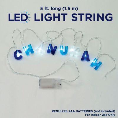 Battery Operated &quot;CHANUKAH&quot; String Light